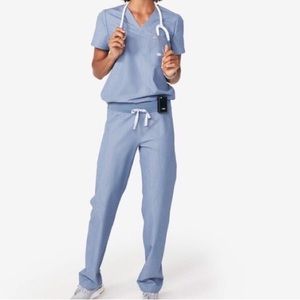 Wear Figs Heather Indigo Limited Edition scrub set size XS